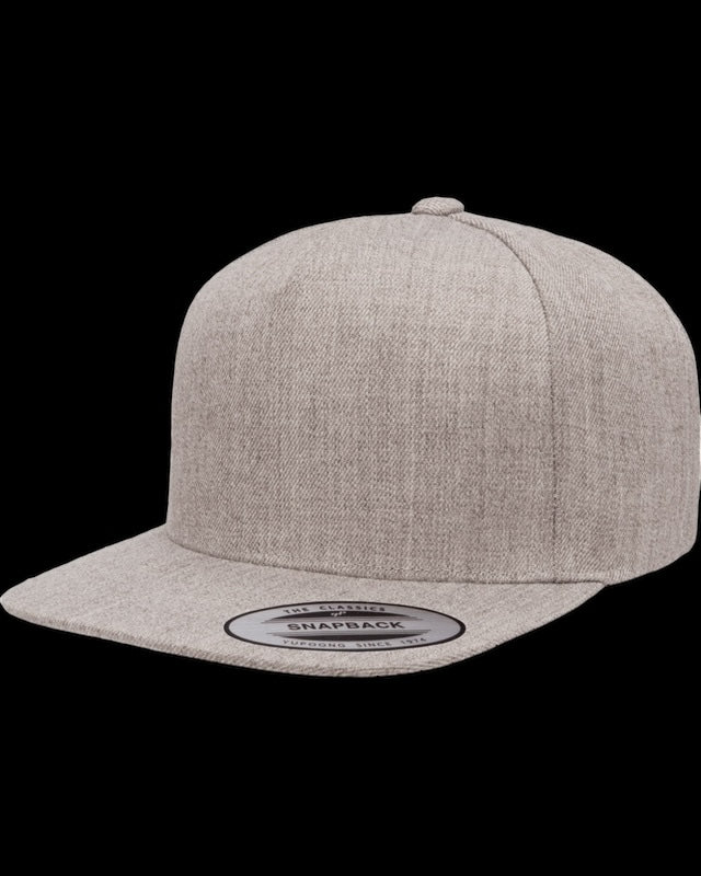 Yupoong Adult 5-Panel Structured Flat Visor Classic Snapback