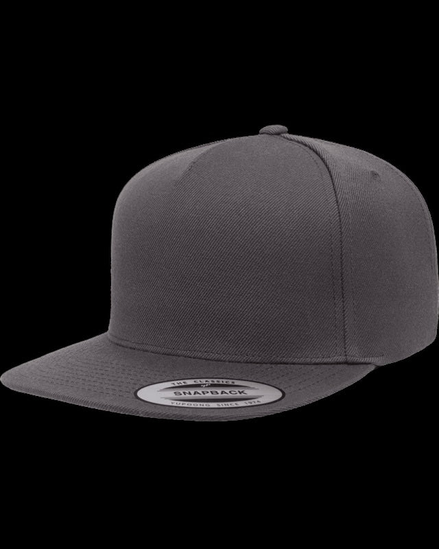 Yupoong Adult 5-Panel Structured Flat Visor Classic Snapback