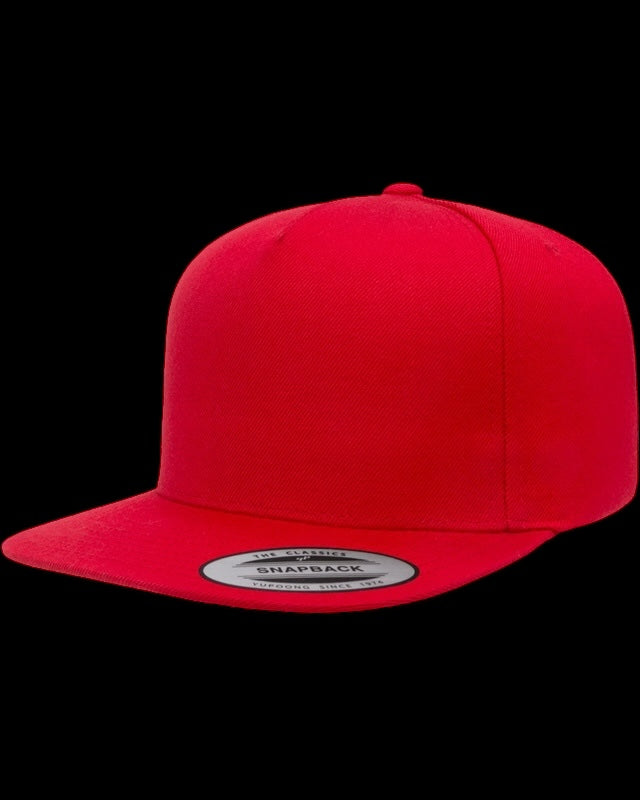 Yupoong Adult 5-Panel Structured Flat Visor Classic Snapback